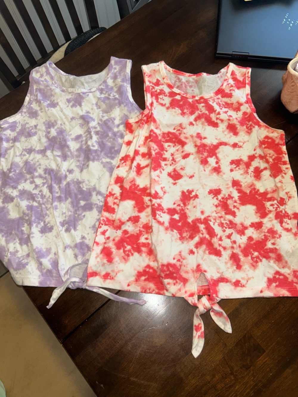 The Children's Place Red and Purple Tie-Dye Tank Tops (Set of 2)